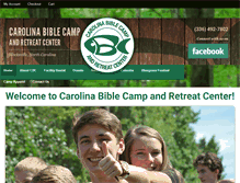 Tablet Screenshot of carolinabiblecamp.com